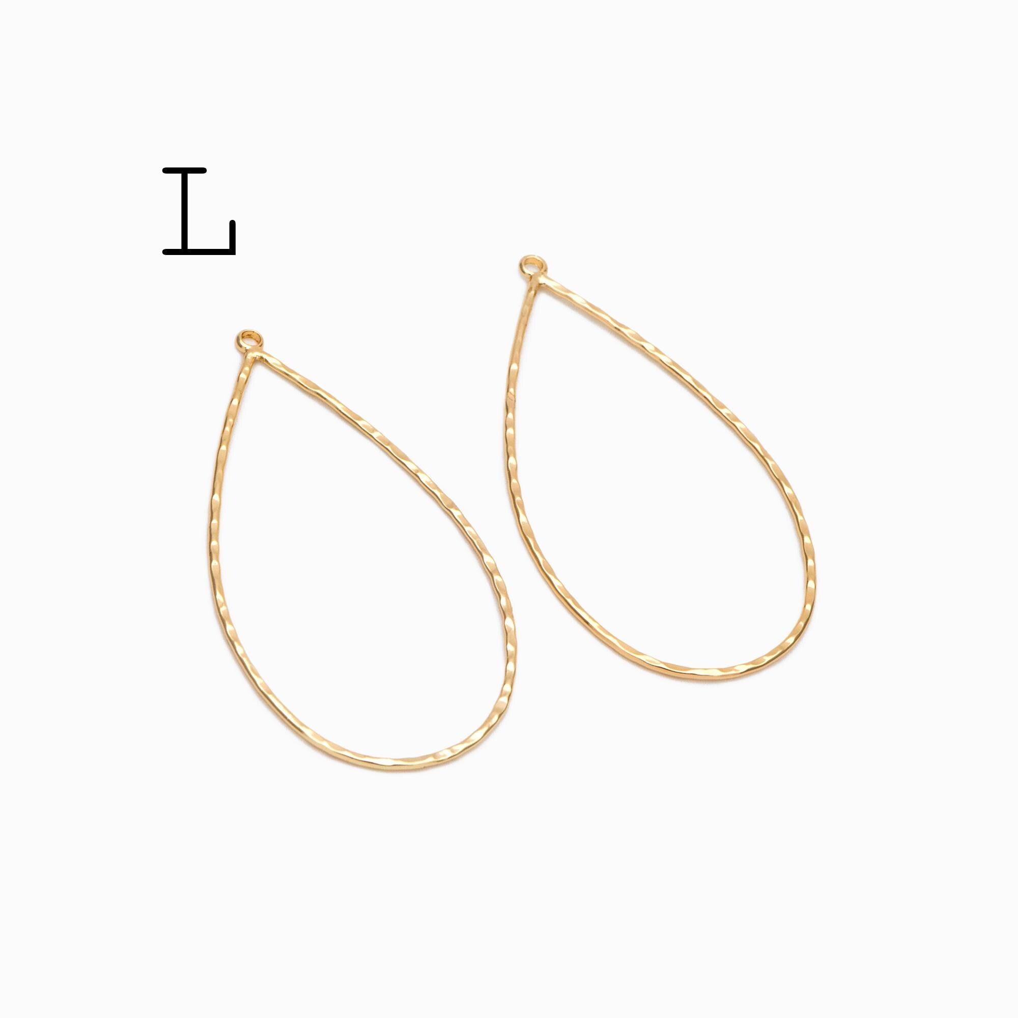 10pcs Gold Geometric Charm Connectors, 18K Gold plated Brass Earring Pendants (GB-2750)